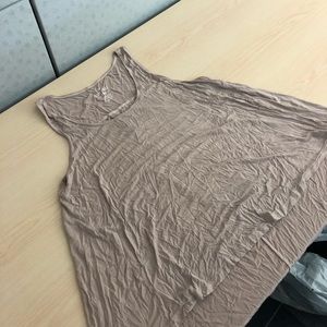 Soft tank, blush color flowey bottom